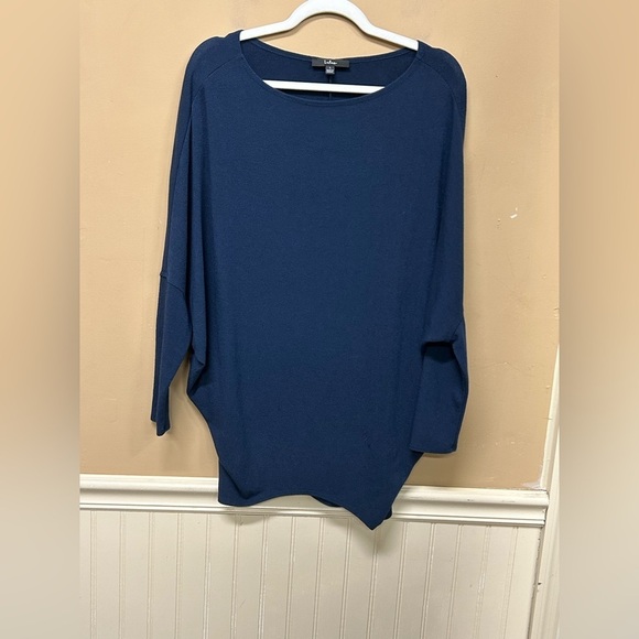 Lulus Verla Blue Dolman Sleeve Sweater Top Size Large - Picture 1 of 7